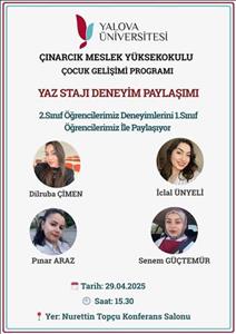 Yaz Stajı Deneyim Paylaşımı